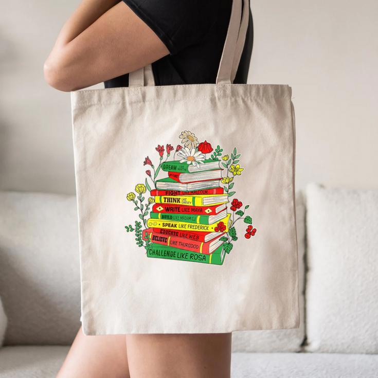 Women's History Month Black History Shirts Book Lover Teacher Canvas Tote Bag