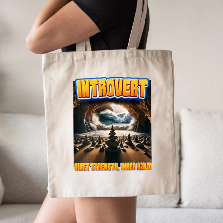 World Introvert Day Quiet Strength Inner Calm Canvas Tote Bag