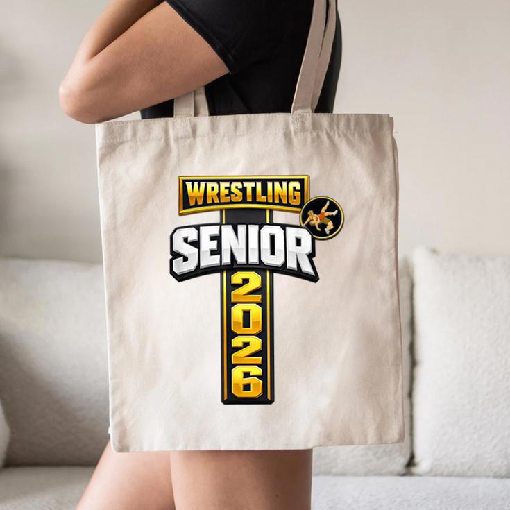 Wrestling Senior Night Senior 2026 Faith Cross Graduation Canvas Tote Bag