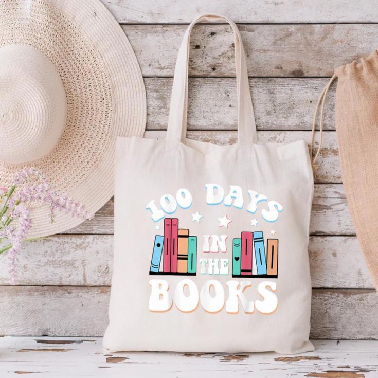 100 Days In The Books School Reading Celebration Canvas Tote Bag