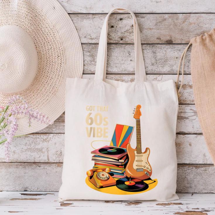 1960s 60s Reunion Nostalgia Memories Music School Grew Up Canvas Tote Bag
