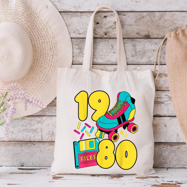 1980 Retro Raised In The 80s Old School Nostalgia Vibes Canvas Tote Bag