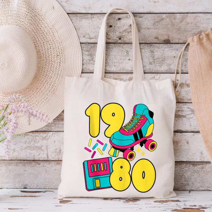 1980 Retro Raised In The 80s Old School Nostalgia Vibes Canvas Tote Bag