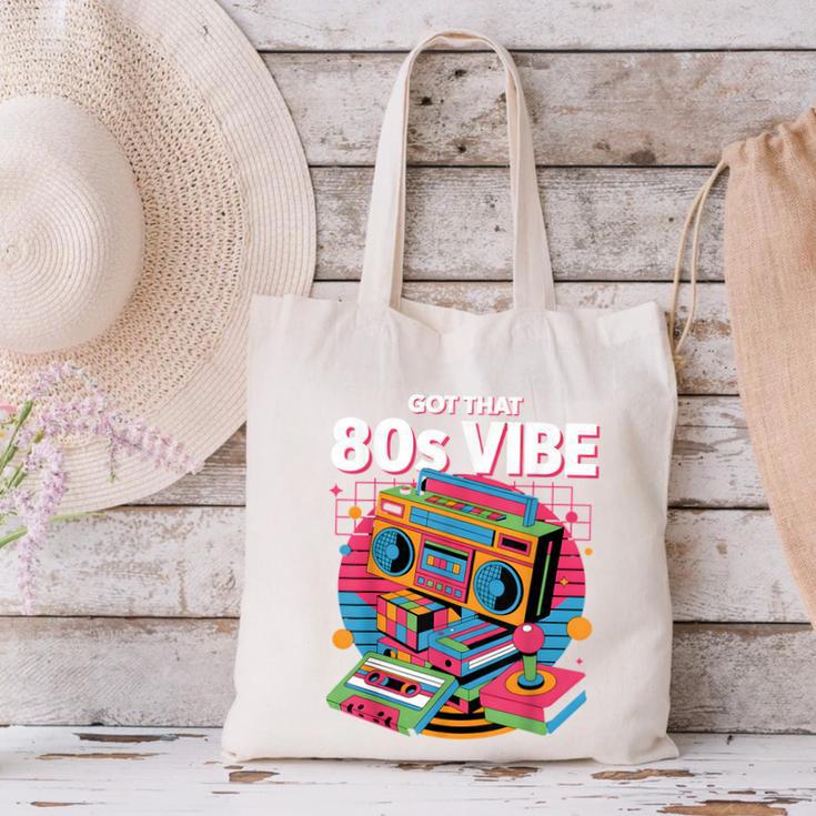 1980s 80s Reunion Nostalgia Memories Music School Grew Up Canvas Tote Bag
