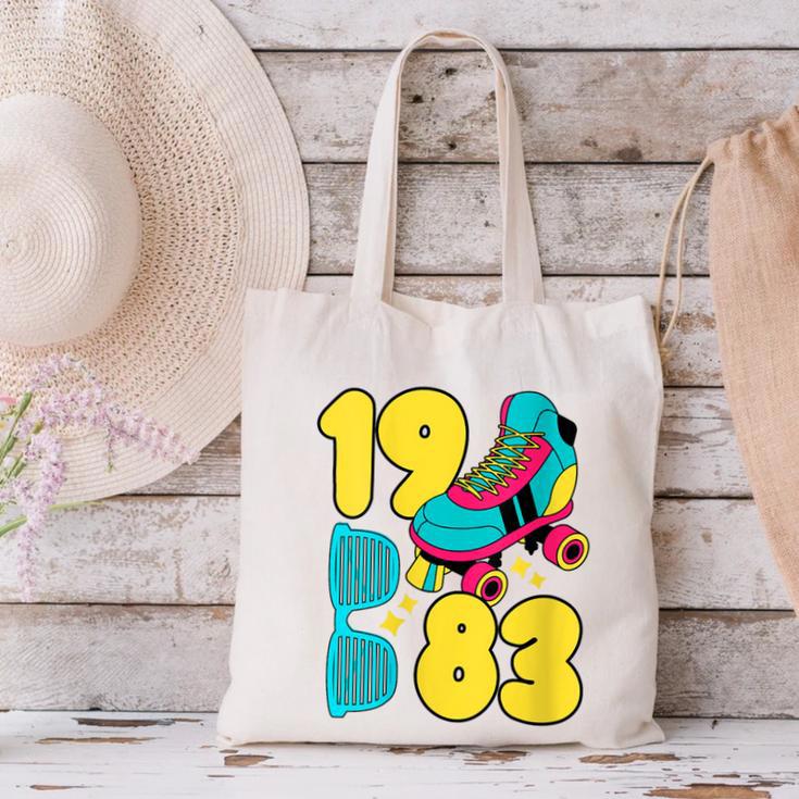 1983 Retro Raised In The 80s Old School Nostalgia Vibes Canvas Tote Bag