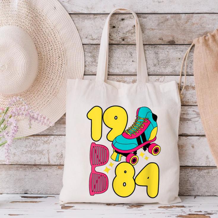 1984 Retro Raised In The 80s Old School Nostalgia Vibes Canvas Tote Bag
