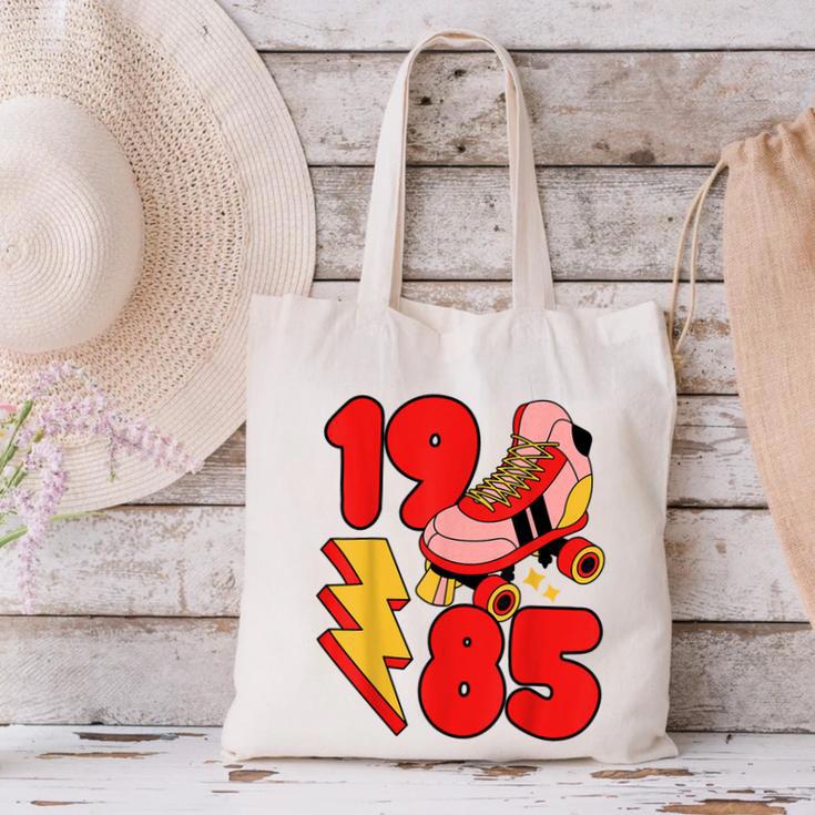 1985 Retro Roller Skate Vintage 80s Nostalgia Collector Canvas Tote Bag