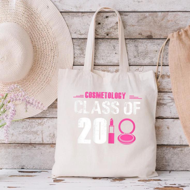 2018 Cosmetology Graduation Shirt Makeup Artist Canvas Tote Bag