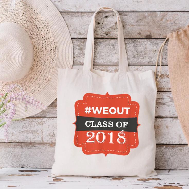 We Out 2018 Graduation Shirts Canvas Tote Bag