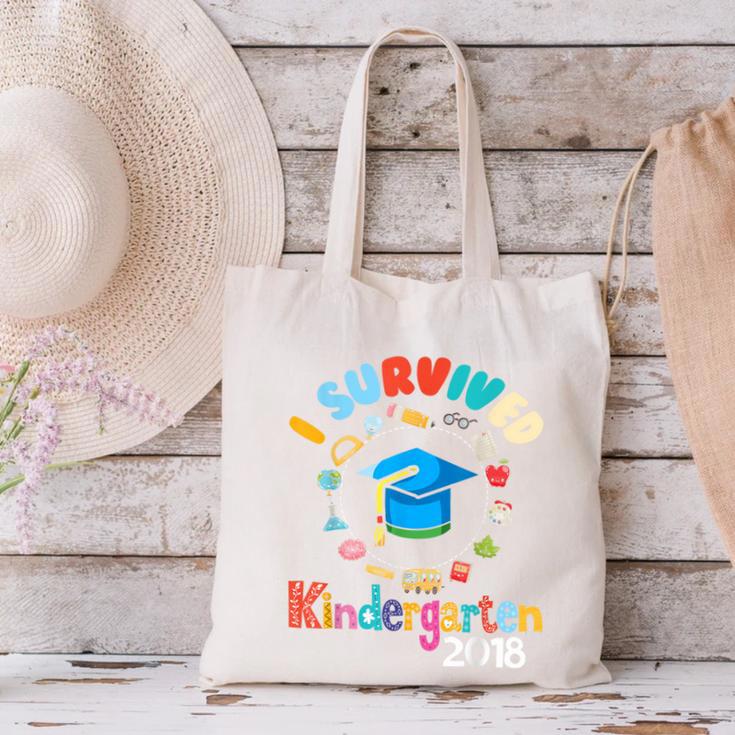 2018 Kindergarten Graduation Graduate Boys Girls Shirt Canvas Tote Bag