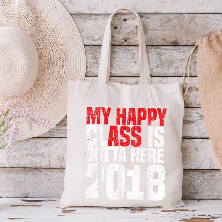 2018 Senior Graduation My Happy Class Shirt Canvas Tote Bag