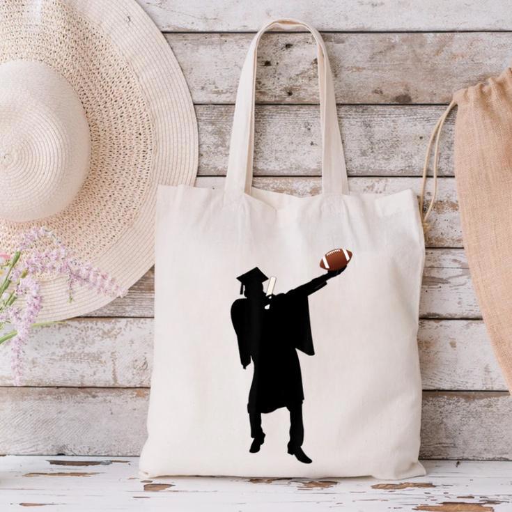 2019 Football Graduation Dab Shirt- Dabbing Graduate Canvas Tote Bag