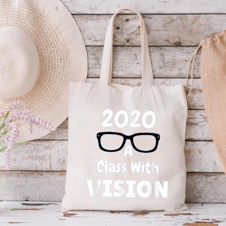 2020 A Class With Vision Perfect Eyesight GraduationCanvas Tote Bag