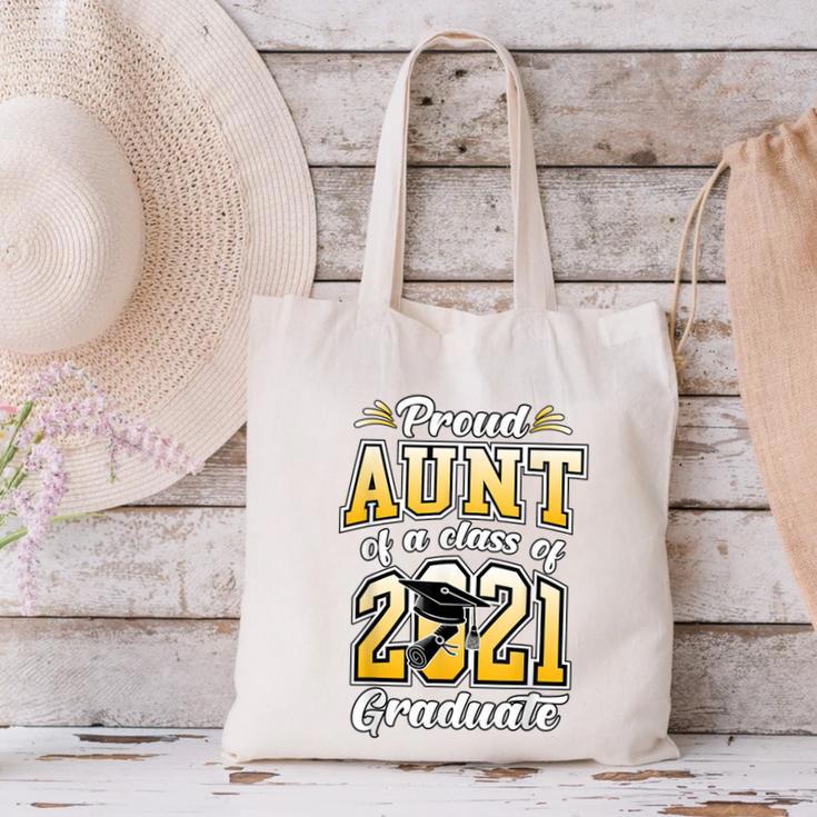 2021 Graduation Shirts For Family 2021 Graduation For Aunt Canvas Tote Bag