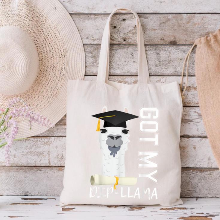 2022 Graduate Graduation For Him Her Got My Dip-Llama Canvas Tote Bag