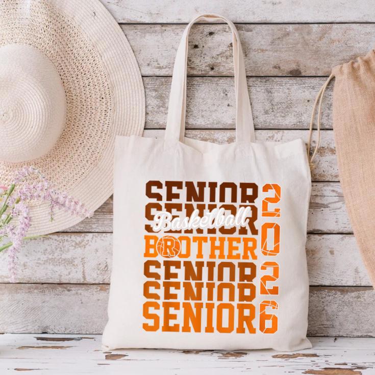 2026 Basketball Senior Brother Graduation Matching Family Canvas Tote Bag