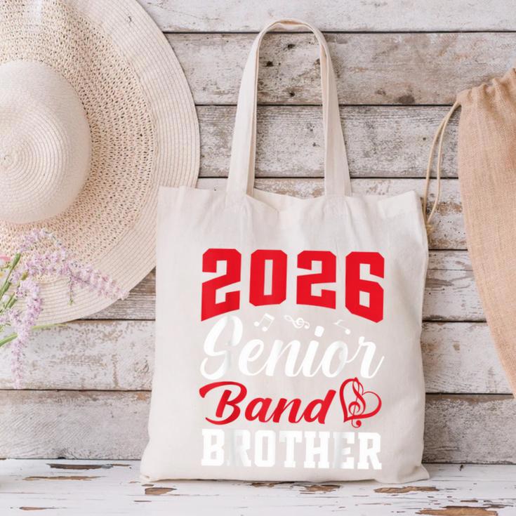 2026 Senior Band Brother Class Of 2026 Parent Graduation Canvas Tote Bag