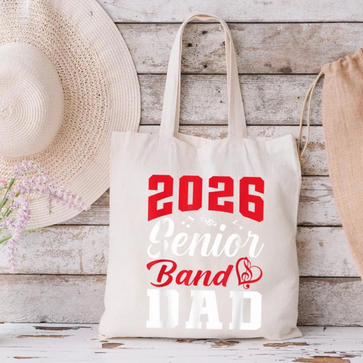 2026 Senior Band Dad Class Of 2026 Band Parent Graduation Canvas Tote Bag