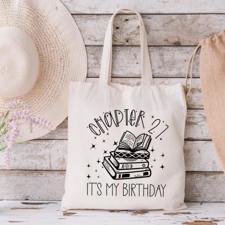 27th Birthday Women Book Lovers Chapter 27 Its My Birthday Canvas Tote Bag 27th Birthday Women Book Lovers Chapter 27 Its My Birthday Canvas Tote Bag