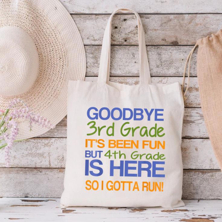 3rd Grade Graduation To 4th T-Shirt Kids Tee Fourth Canvas Tote Bag