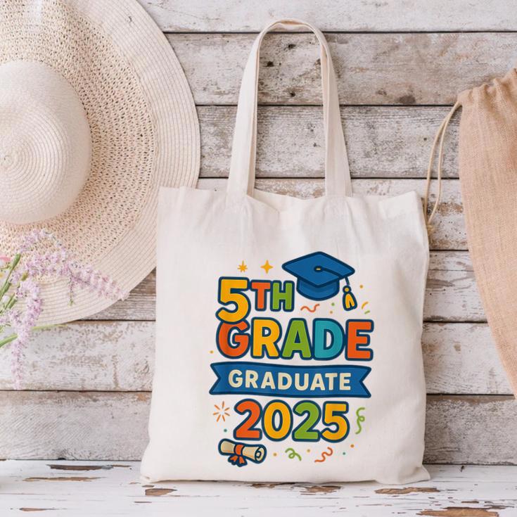 5th Grade Graduation 2025 Graphic – Class Of 2025 Theme Canvas Tote Bag