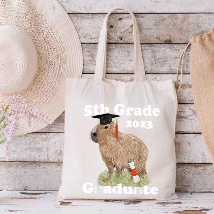 5th Grade Graduation Class Of 2023 Capybara Fifth Graduate Canvas Tote Bag