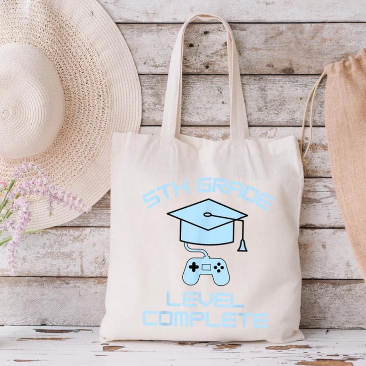 5th Grade Level Complete Fifth Grade Gamer Graduation Day Canvas Tote Bag