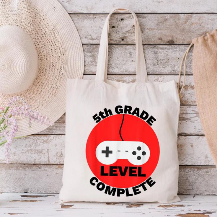5th Grade Level Complete Gamer Graduation Canvas Tote Bag