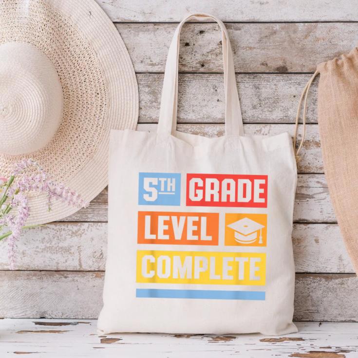 5th Grade Level Complete Shirt Graduation Last Day Of School Canvas Tote Bag
