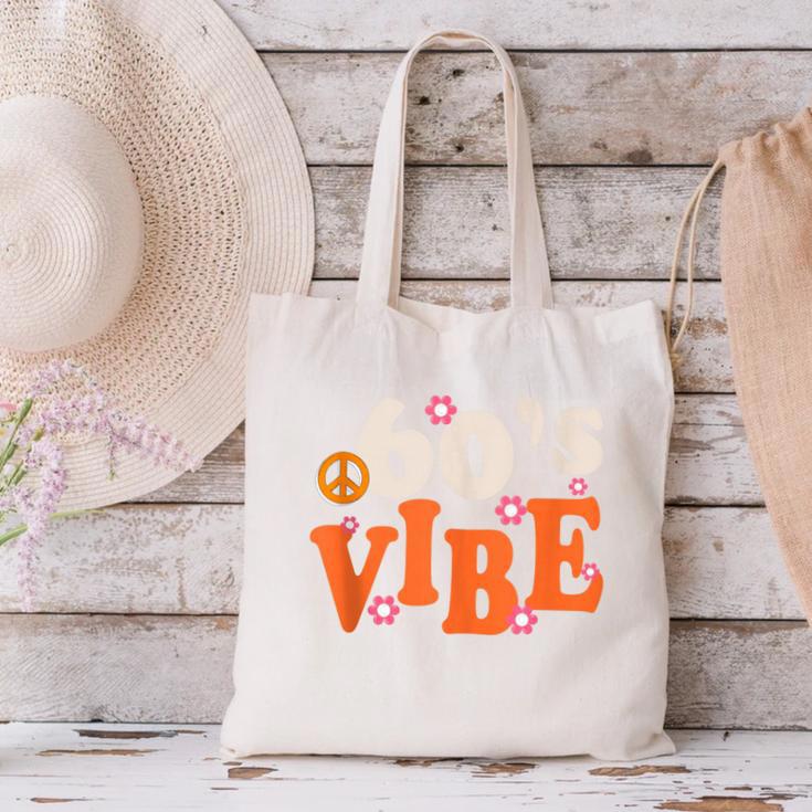 60's Vibe Retro Nostalgia Classic Mixtape Era 1960s Party Canvas Tote Bag