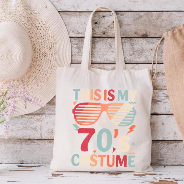 This Is My 70s Costume Vintage Style Nostalgia 1970s Retro Canvas Tote Bag