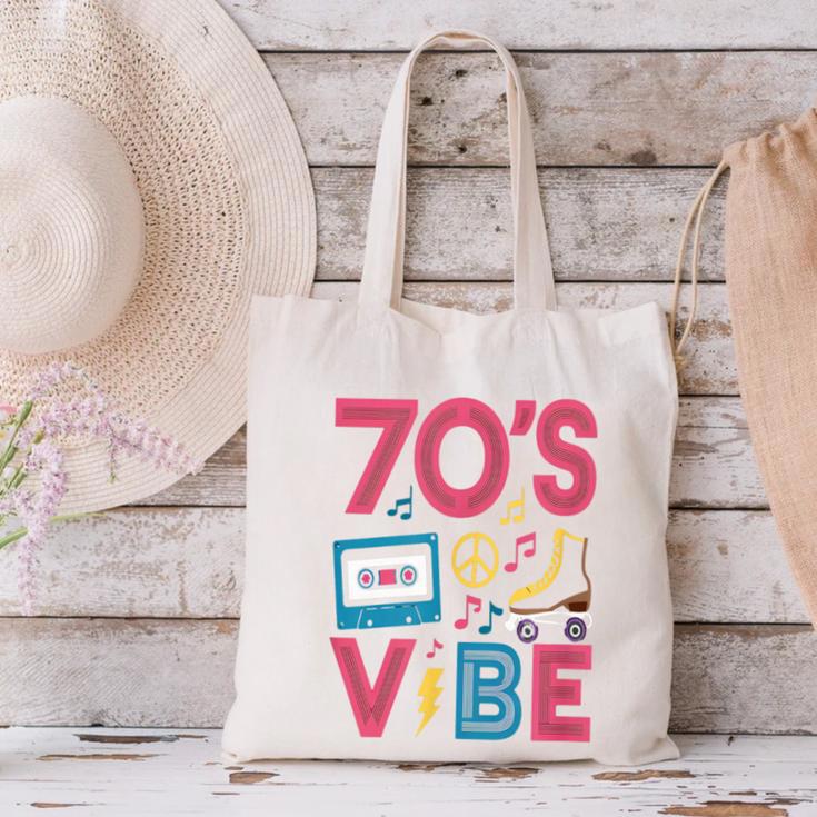 70s Retro Style Roller Skate Cassette Music Nostalgia Canvas Tote Bag 70s Retro Style Roller Skate Cassette Music Nostalgia Canvas Tote Bag
