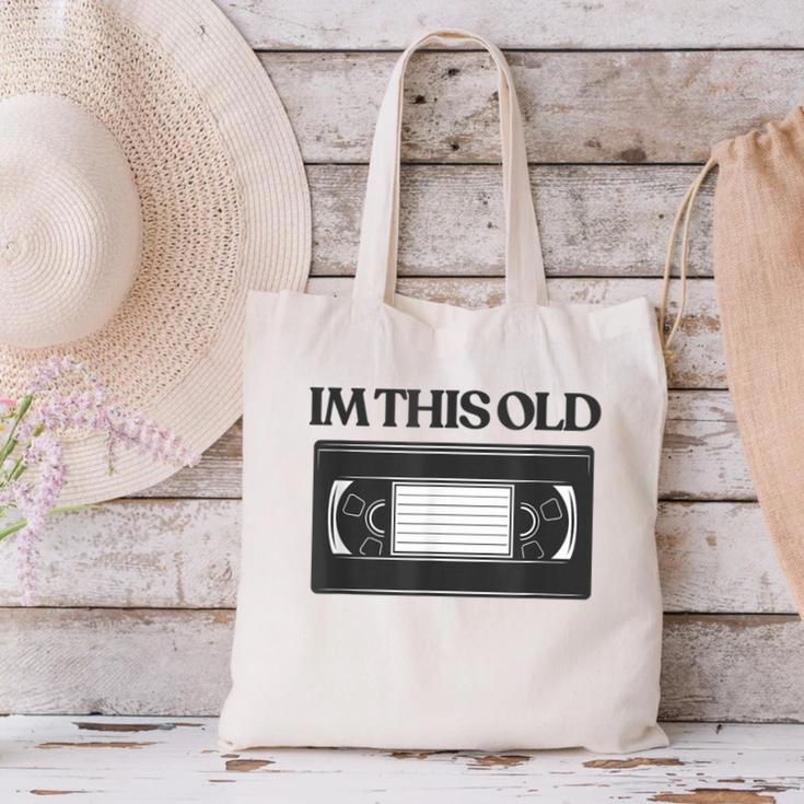 80s VHS Video Cassette Nostalgia Canvas Tote Bag