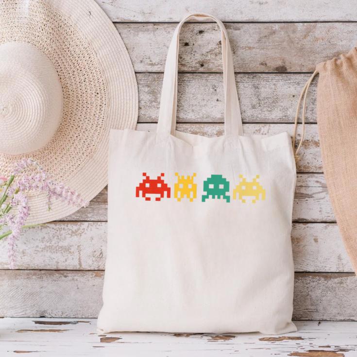 80s Video Game Vintage Nostalgia Retro Arcade Novelty Canvas Tote Bag