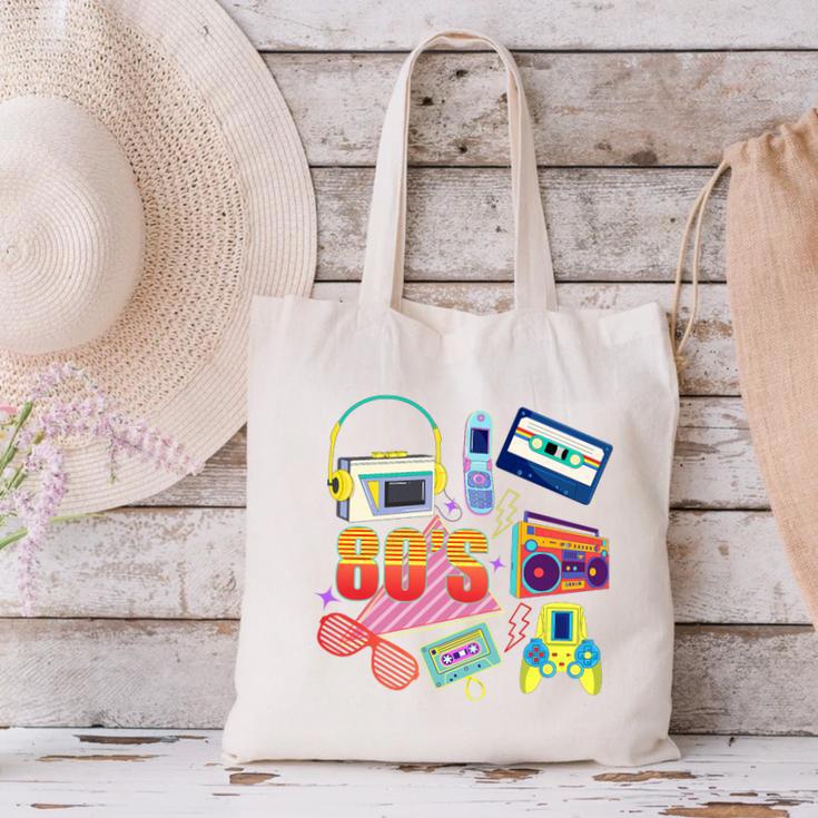 80's Vintage Cassette Tape Nostalgia Mixtape Era 1980s Retro Premium Tri-Blend Canvas Tote Bag
