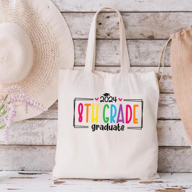 8th Eighth Grade Graduation 2025 Graduate Last Day Of School Canvas Tote Bag