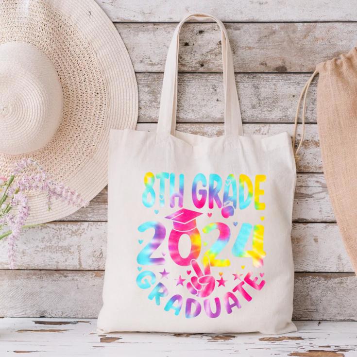 8th Grade Graduate 2024 Graduation Last Day Of School Tie Canvas Tote Bag
