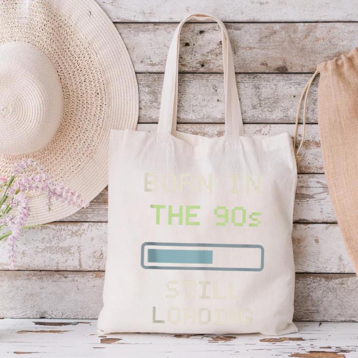 90s Baby Tired Millennial Burnout Nostalgia Parenting Canvas Tote Bag