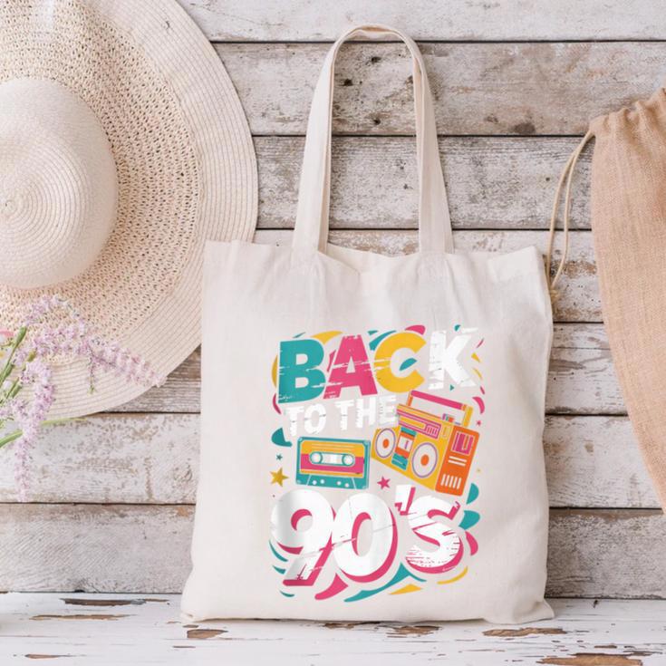 90's Nineties Nostalgia Costume Party Back To The 90s Canvas Tote Bag