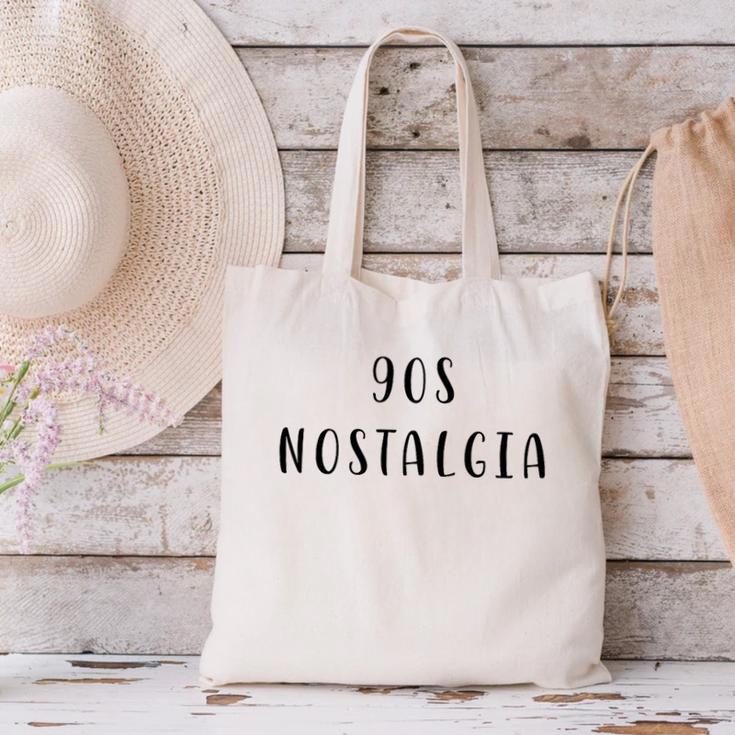 90s Nostalgia Nostalgic Statement Premium Tri-Blend Canvas Tote Bag