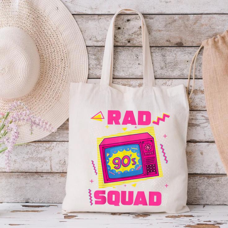 90s Rad Squad Retro Television 90s Aesthetic Nostalgia Canvas Tote Bag