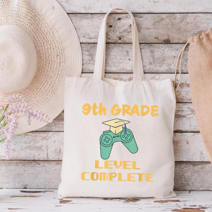 9th Grade Graduate Boys Girls Gamer Ninth Grade Graduation Canvas Tote Bag