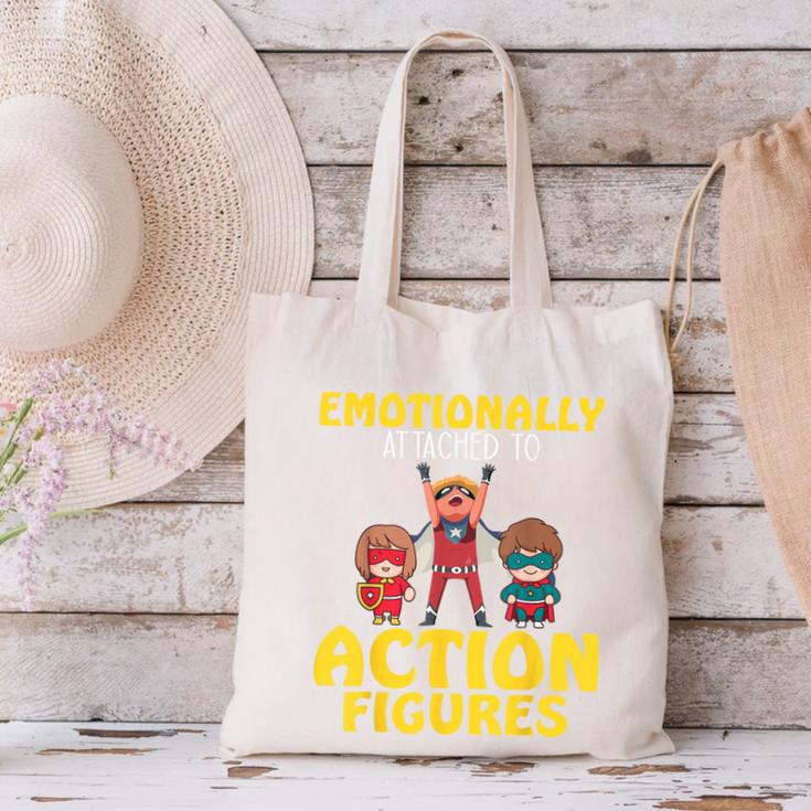 Action Figure Collector Comic Books Canvas Tote Bag Action Figure Collector Comic Books Canvas Tote Bag