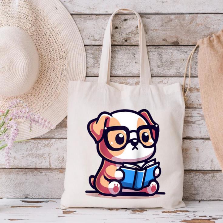 Adorable Book Lover Bulldog With Reading Glasses Cute Raglan Baseball Tee Canvas Tote Bag Adorable Book Lover Bulldog With Reading Glasses Cute Raglan Baseball Tee Canvas Tote Bag