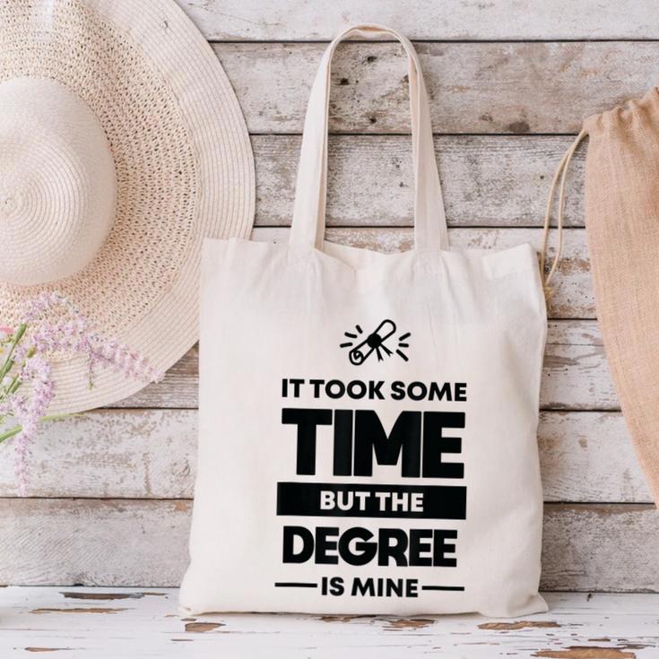 Adult College Graduation Canvas Tote Bag