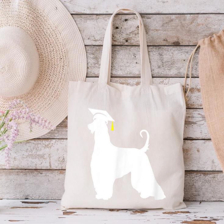 Afghan Hound Graduation Dog Graduate Men Women Kids Canvas Tote Bag
