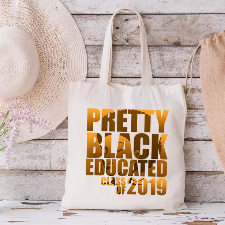 African American Girl Graduation Shirt Senior 2019 Canvas Tote Bag
