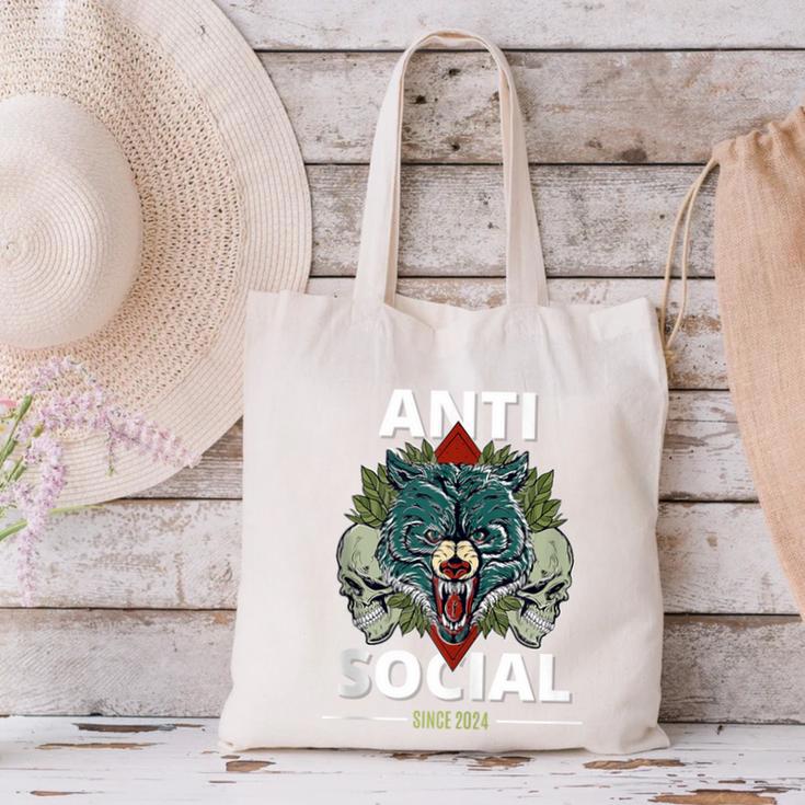 Antisocial Introvert I Like Being Alone Canvas Tote Bag Antisocial Introvert I Like Being Alone Canvas Tote Bag