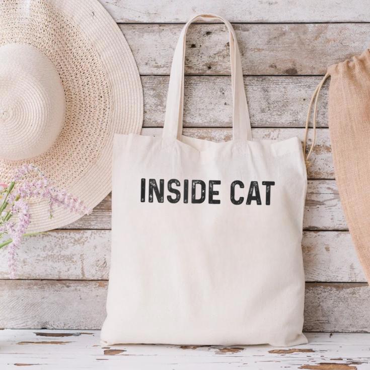 Antisocial Introvert Women Men Kids Inside Cat Canvas Tote Bag Antisocial Introvert Women Men Kids Inside Cat Canvas Tote Bag