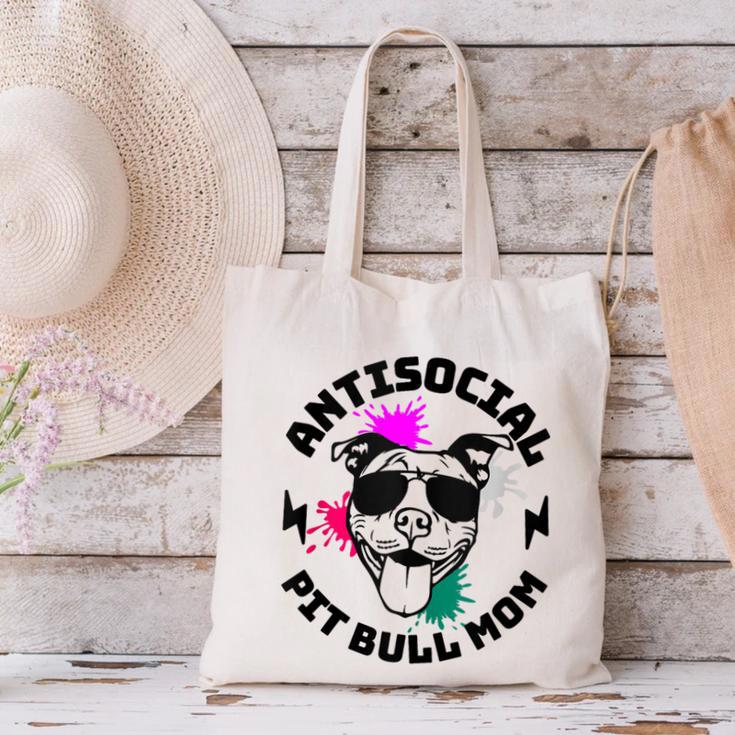 Antisocial Pit Bull Mom Pittie Introvert Dog Lover Pit Bull Canvas Tote Bag Antisocial Pit Bull Mom Pittie Introvert Dog Lover Pit Bull Canvas Tote Bag